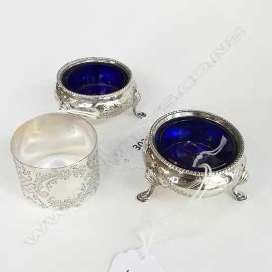 PR STG SILVER SALTS + NAPKIN RING 125 GRAMS