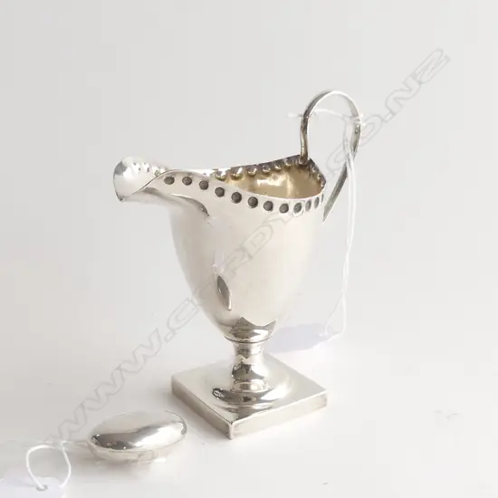 SM STG SILVER JUG (H. 98MM) + TIFFANY & CO. STERLING 'STONE' (L. 30MM) 64.8GMS