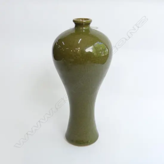 ORIENTAL TEA DUST GLAZE VASE H. 230MM
