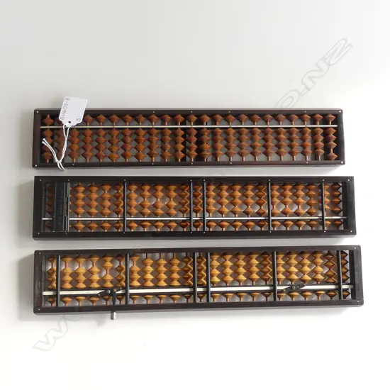 3 VINTAGE ROSEWOOD ABACUS - L. 330MM