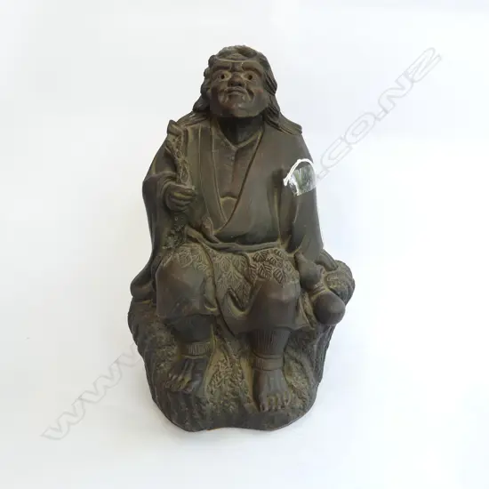 CERAMIC FIGURE; CHINESE IMMORTAL TIEGUAI LI, STAMPED H.250mm