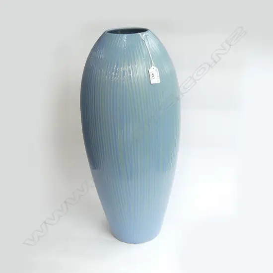 LARGE BLUE POTTERY VASE H.530mm  AF