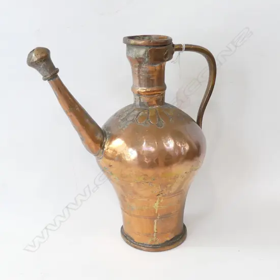 VINTAGE COPPER MIDDLE EASTERN JUG H.280mm