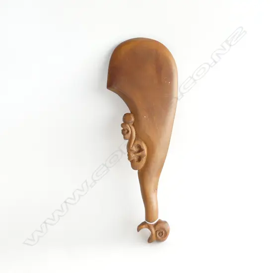 MAORI VINTAGE CARVED KAURI WAHIAKA 