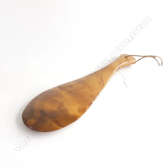 POLISHED BURR WOODEN PATU L.385mm