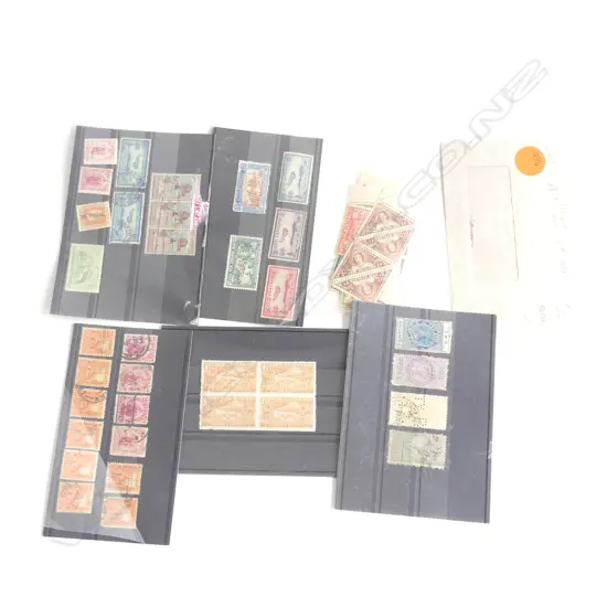 EARLY NZ STAMPS. 3d BLUE CHCH EXHIB. airmail ETC