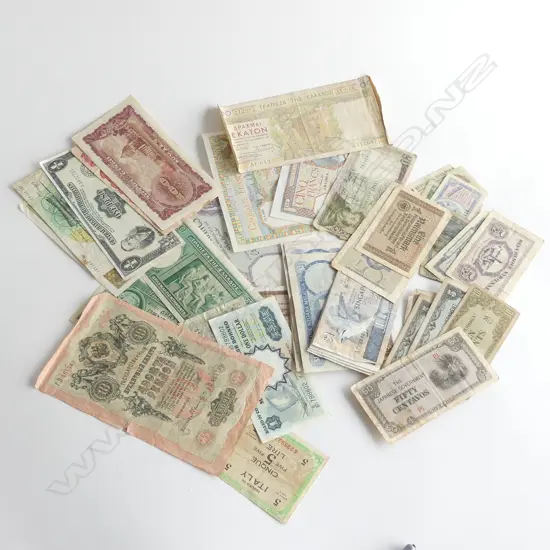 COLLECTION OLD WORLD BANKNOTES