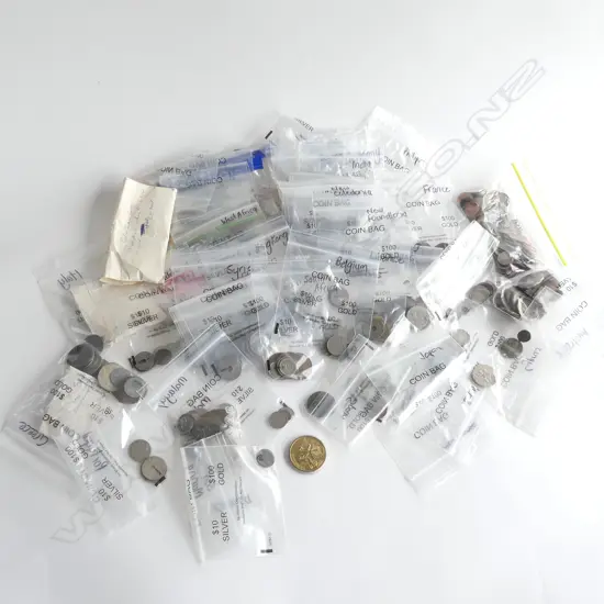 COLLECTION OLD WORLD COINAGE bag sorted to countries