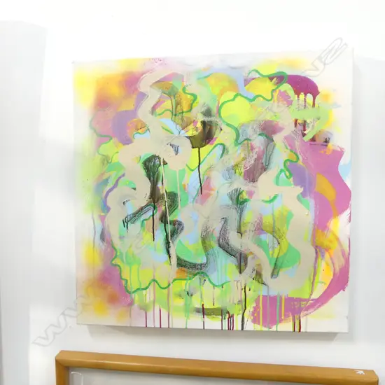 MATTHEW DOWMAN 'CLOSE TO ME' ABSTRACT OIL 605x610mm