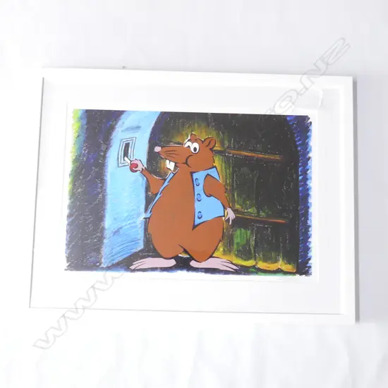 DICK FRIZZELL 'GOODNIGHT RATI' SCREEN PRINT 1/21 SIGNED & DATED 2020 330x500mm