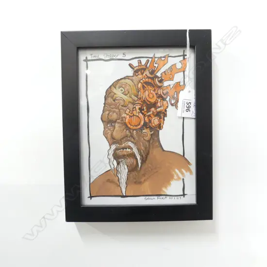 SEAN FOOT FRAMED TIME STOPPER 5 ARTWORK 140 X 190MM