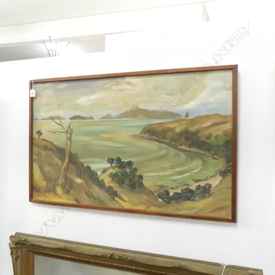 J. W. DYE 'HUGH'S BEACH' OIL ON HARD BOARD 550x900mm