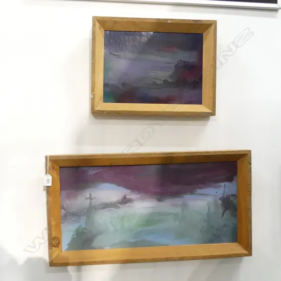 2 J. J. ROCHE OILS; TEENAGE WASTELAND 250x340mm & IONA 280x595mm