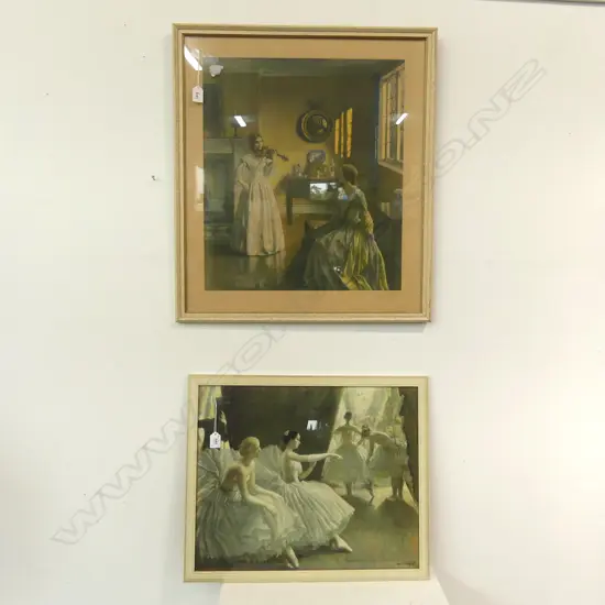 2 PRINTS; LAURA KNIGHT BALLERINAS 425x520mm + CAMPBELL TAYLOR 'ENCHANTMENT'