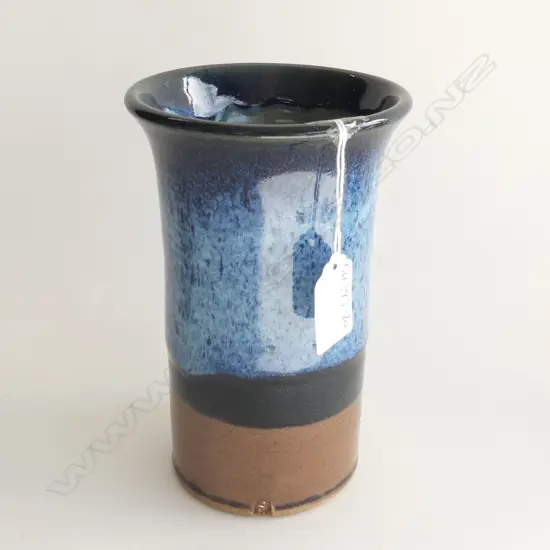 PETER STICHBURY CHUN & TENMOKU CYLINDER VASE H.175mm