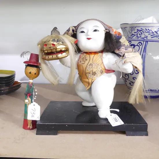 2 OLD JAPANESE DOLLS SIGNED 