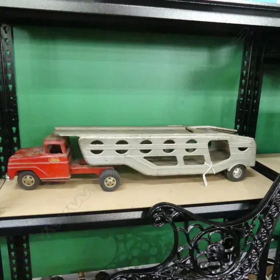 LG TONKA TRUCK CAR CARRIER L. 700MM - AGE WEAR 