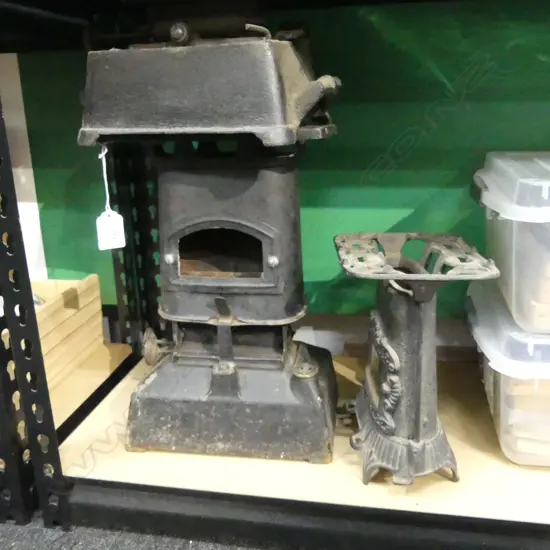 PR CAST IRON RIGHT & BUTLER PORTABLE GAS HEATERS H. 320MM