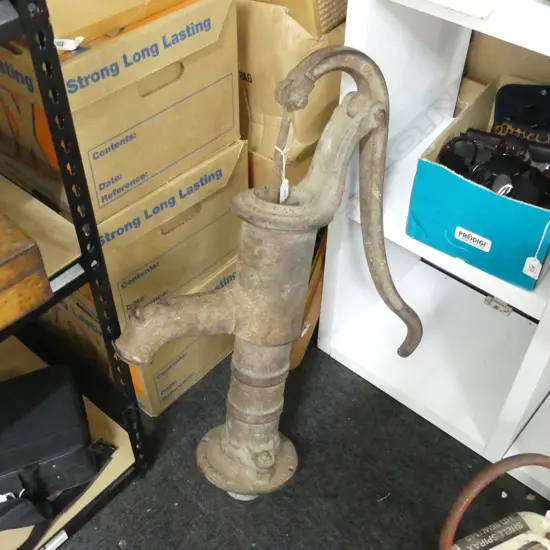 VINTAGE CAST IRON WATER PUMP L 800MM