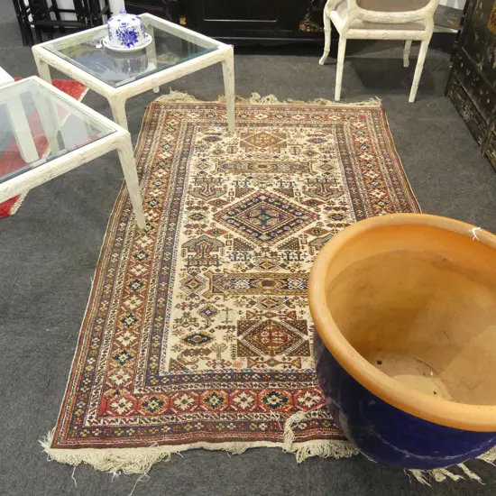 HAND KNOTTED WOOL PILE RUG 2050x1350mm