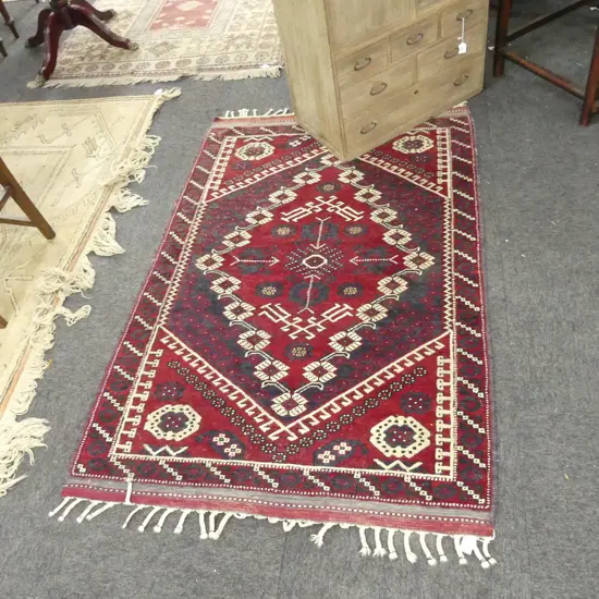 HAND KNOTTED WOOL PILE RUG 1500x1000mm...