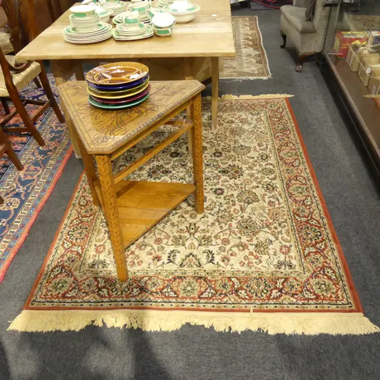 BELGIAN MACHINE KNOTTED WOOL RUG 1950x1400mm