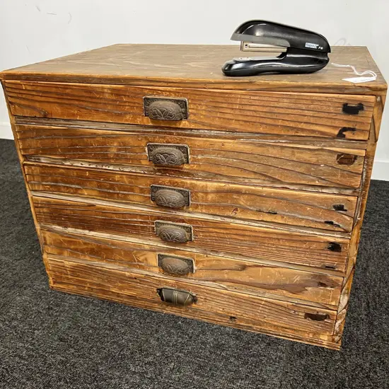 EARLY 20THC JAPANESE COLLECTOR'S CHEST 6 DRAWER 525 x 380 x 410mm