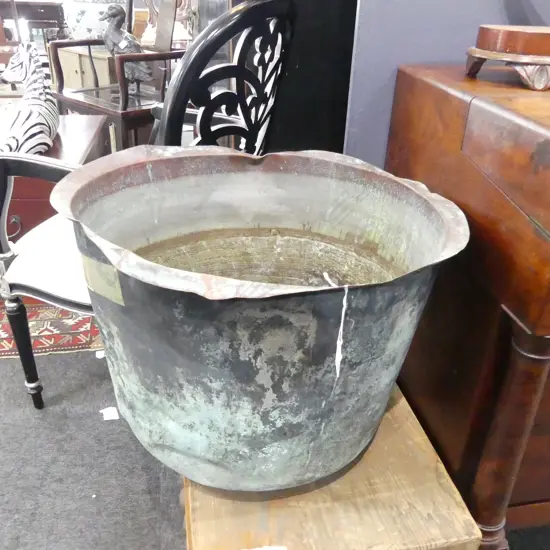 OLD COPPER LAUNDRY TUB 530mm dia