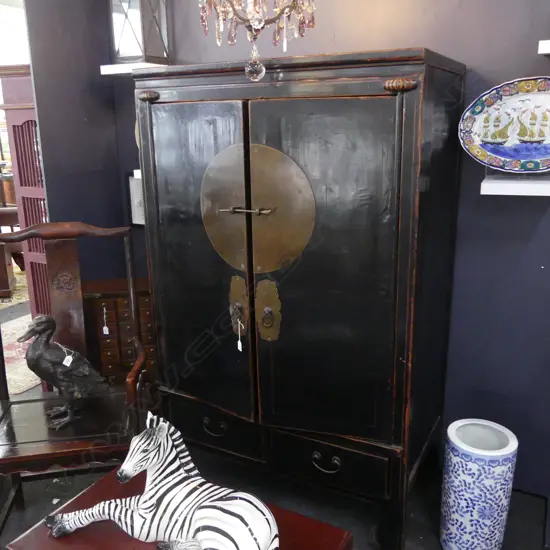 BLACK ORIENTAL CABINET 1050x600x1715mm