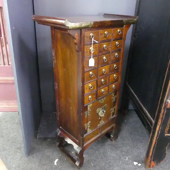 ORIENTAL CABINET w. MANY SMALL DRAWERS 500x240x820mm