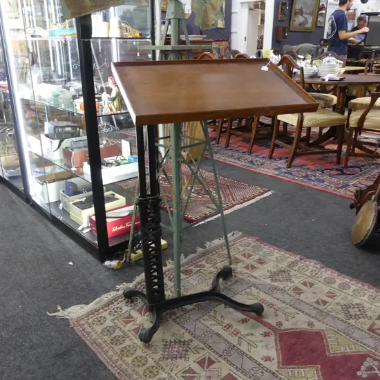CAST IRON BASE READING/TRAY TABLE  L 640 MM