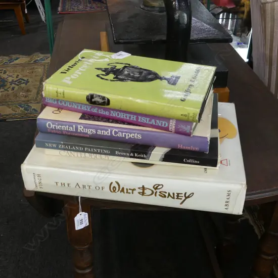 6 ART / NZ BOOKS INCL. FINCH 'ART OF WALT DISNEY', KEITH & BROWN 'NZ PAINTING AN INTRODUCTION'