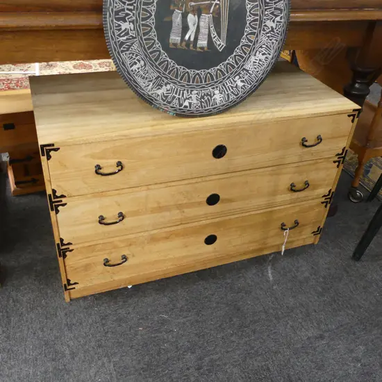 JAPANESE PAULOWNIA KIRI TANCE (CHEST OF 3 DRAWERS) 945x440x570mm