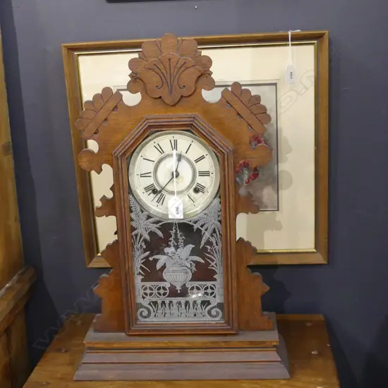 EARLY 20thC AMERIAN ANSONIA CLOCK H.570mm