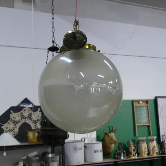 LARGE GLOBE LIGHT FITTING 300mm dia