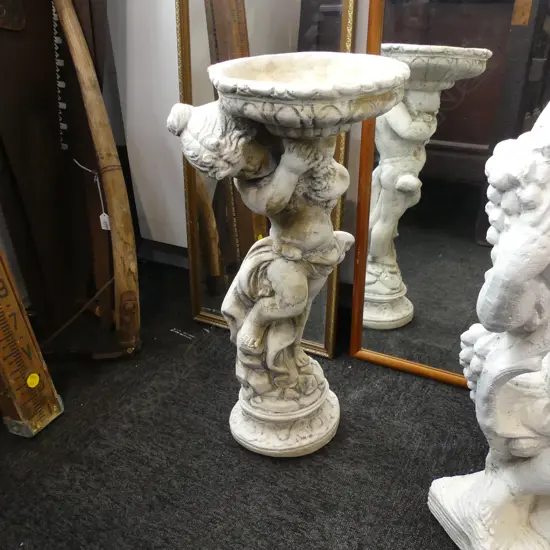 BIRD BATH GARDEN ORNAMENT H. 610MM