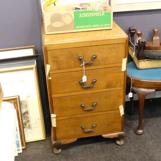 QUEEN ANNE STYLE BEDSIDE DRAWERS