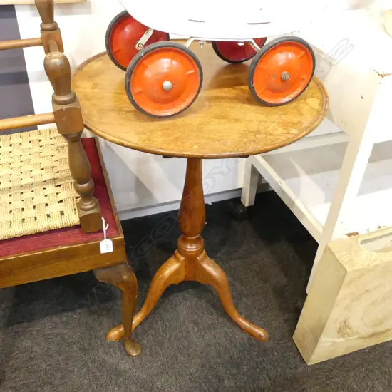 ANTIQUE TILT TOP WINE TABLE AF H.700 / 535mm dia