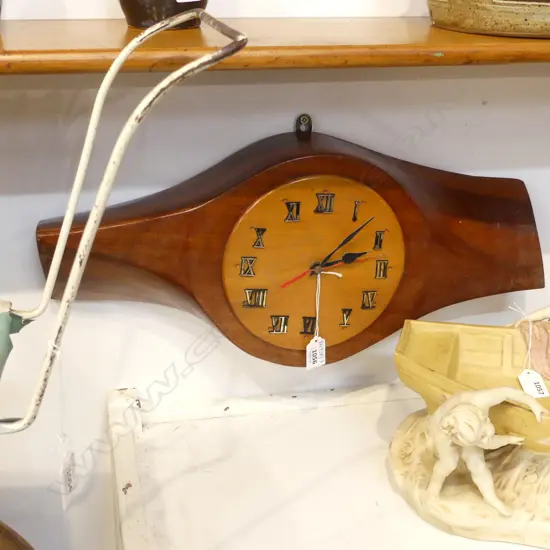 WOODEN PROPELLER CLOCK W.555mm