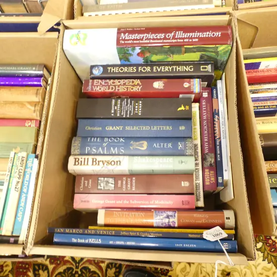 BOX OF ASST BOOKS