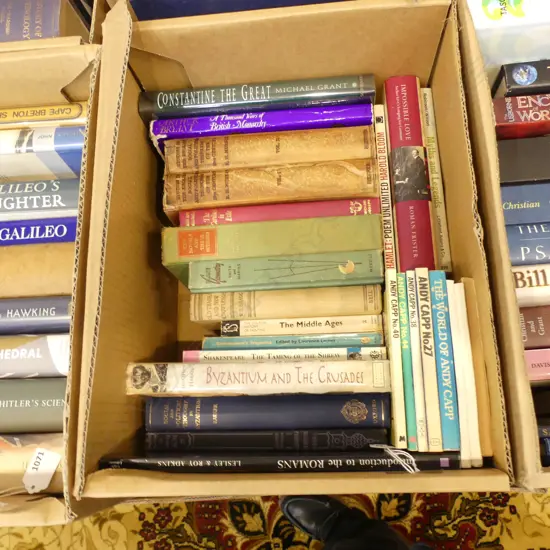 BOX OF ASST BOOKS