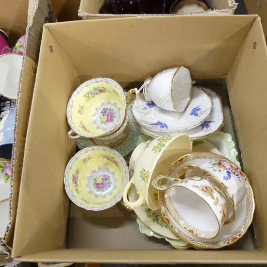 ASSORTED ENGLISH CHINA INCLUDING ROYAL ALBERT/SHELLY/ROYAL DOULTON TRIO’S/DUO’S