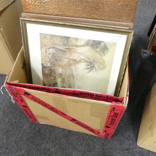 BOX LOT ASST. ARTWORKS