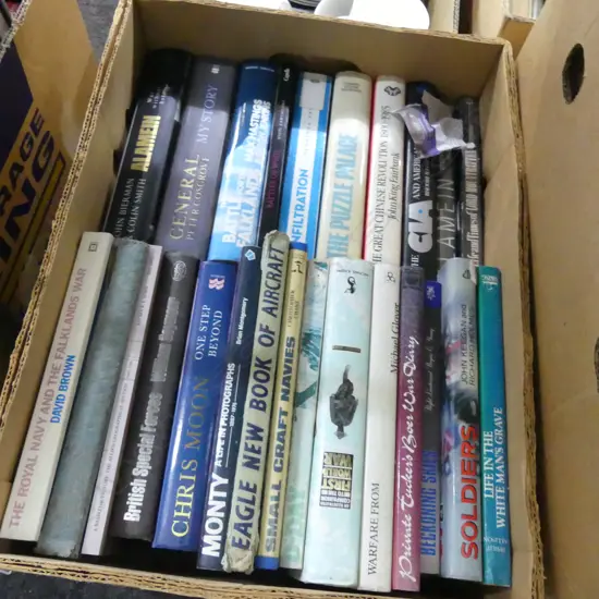 BOX LOT BOOKS; MILITARY INTEREST