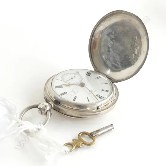 ROTHERMANS 1896 SILVER FOB WATCH KEY WIND RUNNING