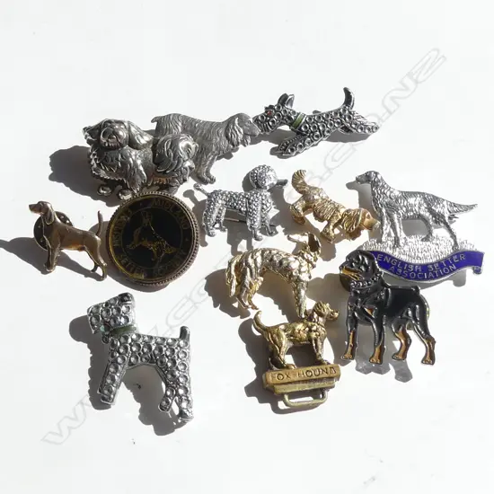 11 ASST DOG BROOCHES
