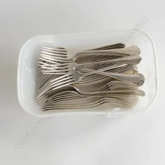 GEISLINGEN SILVER CUTLERY + CHRISTOFLE & 2 SILVER PCES