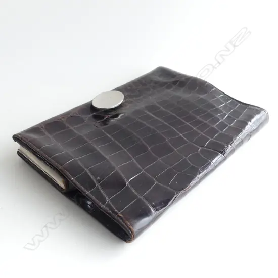 VINTAGE CROCODILE SKIN CLUTCH PURSE