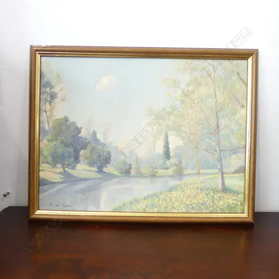 F. PRICE 'HAGLEY PARK OIL ON BOARD 300x390mm