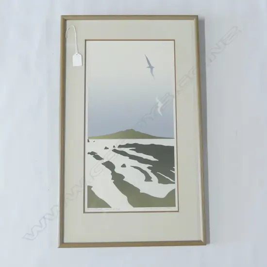 MALCOLM WAR, 'ARTISTS PROOF NORTH SHORE', SCREENPRINT, SIGNED & DATED, 460 x 235mm